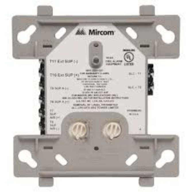 Mircom MIX-M500MAP Intelligent Monitor Module. Supports N/O Devices Only . Wired in Class A, Style D or Class B, Style B ..Mounts in 4" Square Electrical Backbox by Others