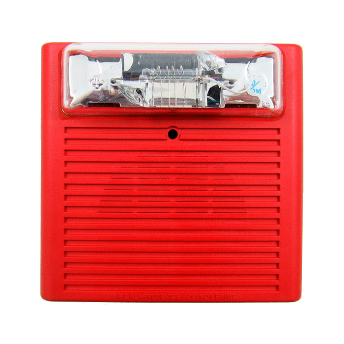 SIEMENS AS-75-R-WP AS Horn Strobe 75CD Weatherproof, Wall Mount, Red