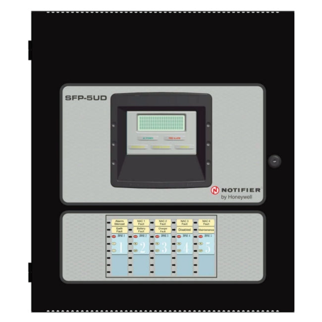 Notifier SFP-5UDC 5-Zone Conventional Fire Control Panel with DACT and 7 AMP Power Supply