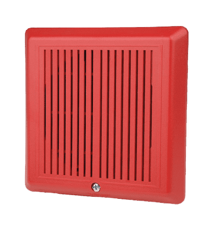 Edwards 2447TH Series 2447TH-R Fire Alarm Temporal Horn - 24 VDC, 40 mA - 2447TH-R